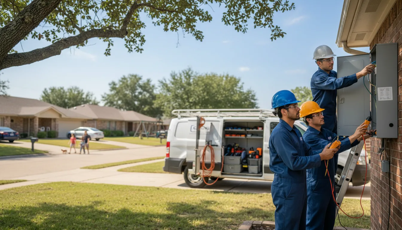 Certified electrician providing emergency electrical services in San Perlita, TX